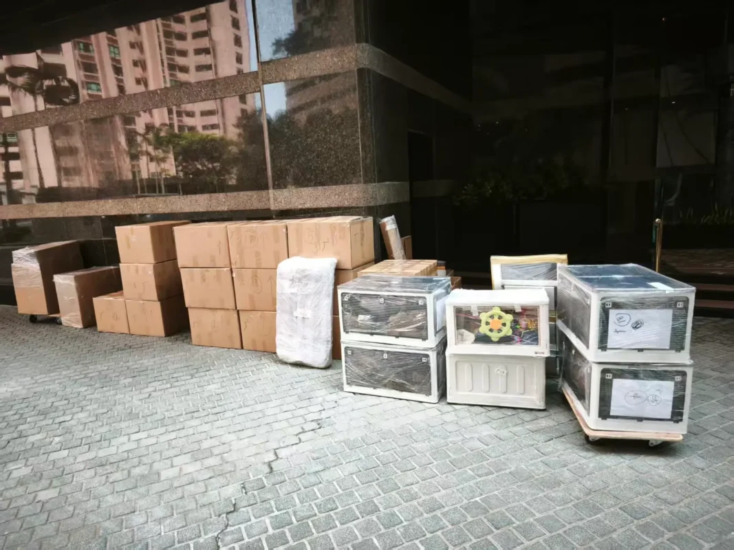香港長者搬屋前的房間物品分箱整理